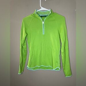 Bobby Jones Pima Cotton Solid Quarter Zip Women's Pullover Size XS